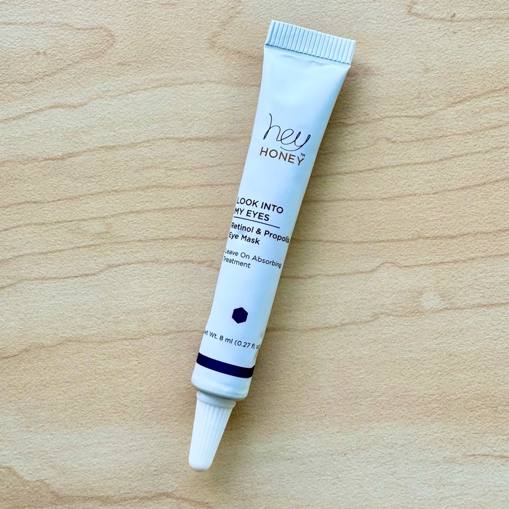 HEY HONEY Look Into My Eyes Cream Leave On Treatment EYE MASK Retinol & Propolis